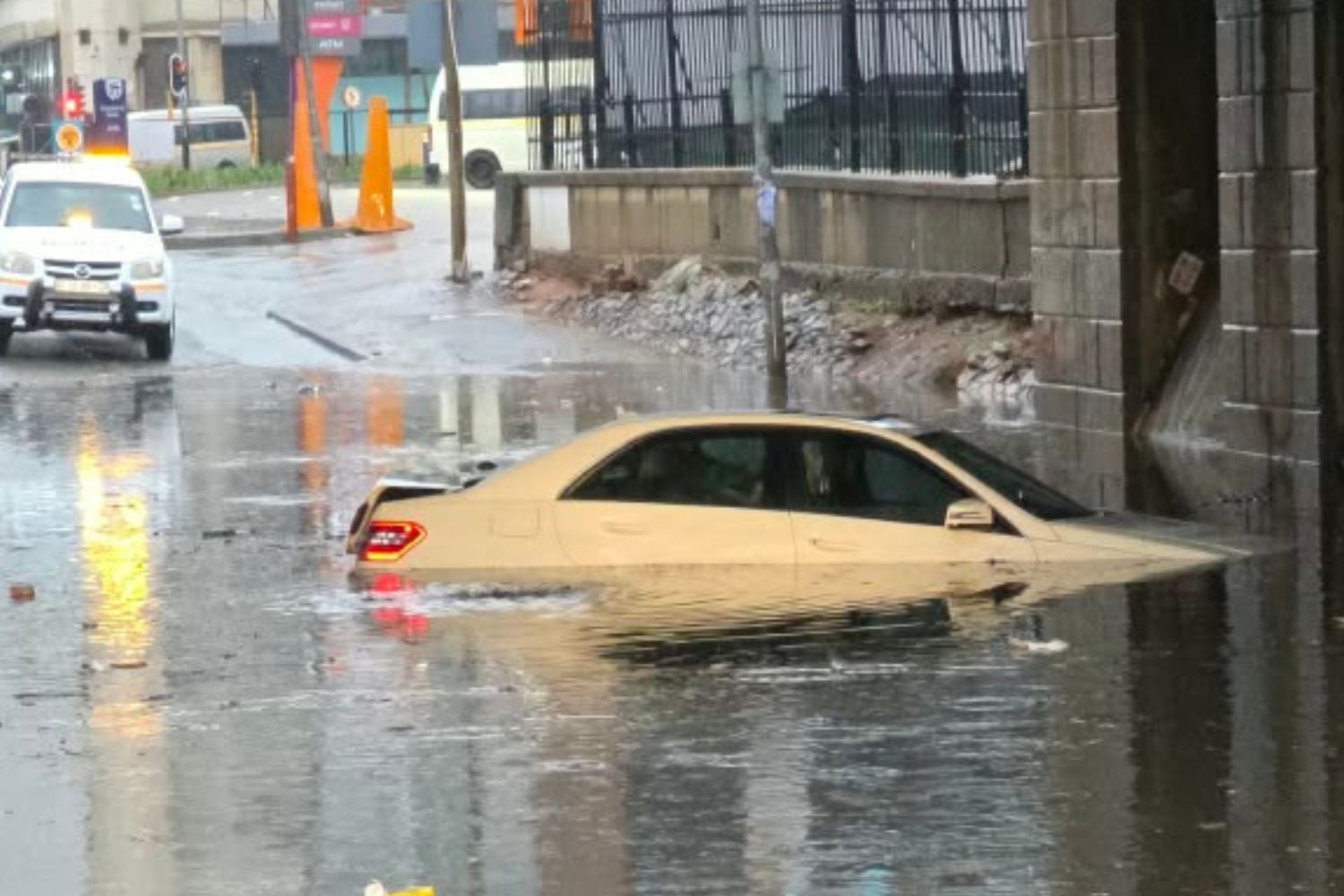 Joburg flood and weather chaos: Cars submerged as cold snap grips city