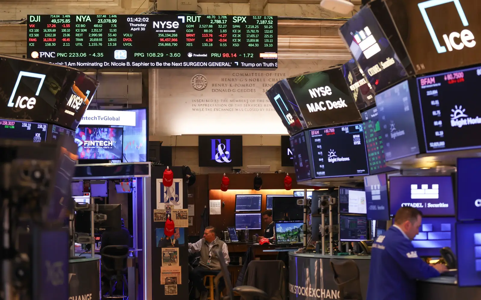 Wall Street ends lower as US-Iran peace optimism fades