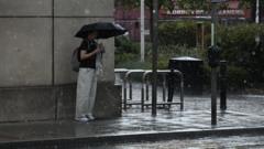 Cooler temperatures with wet and windy weather forecast for UK this week