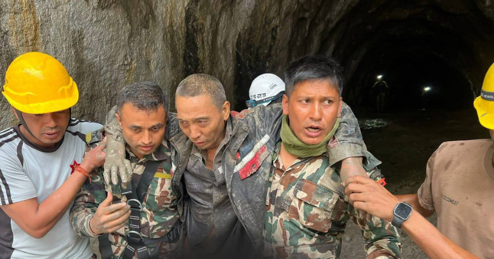 Chinese man rescued from tunnel in Nepal 10 days after flash floods