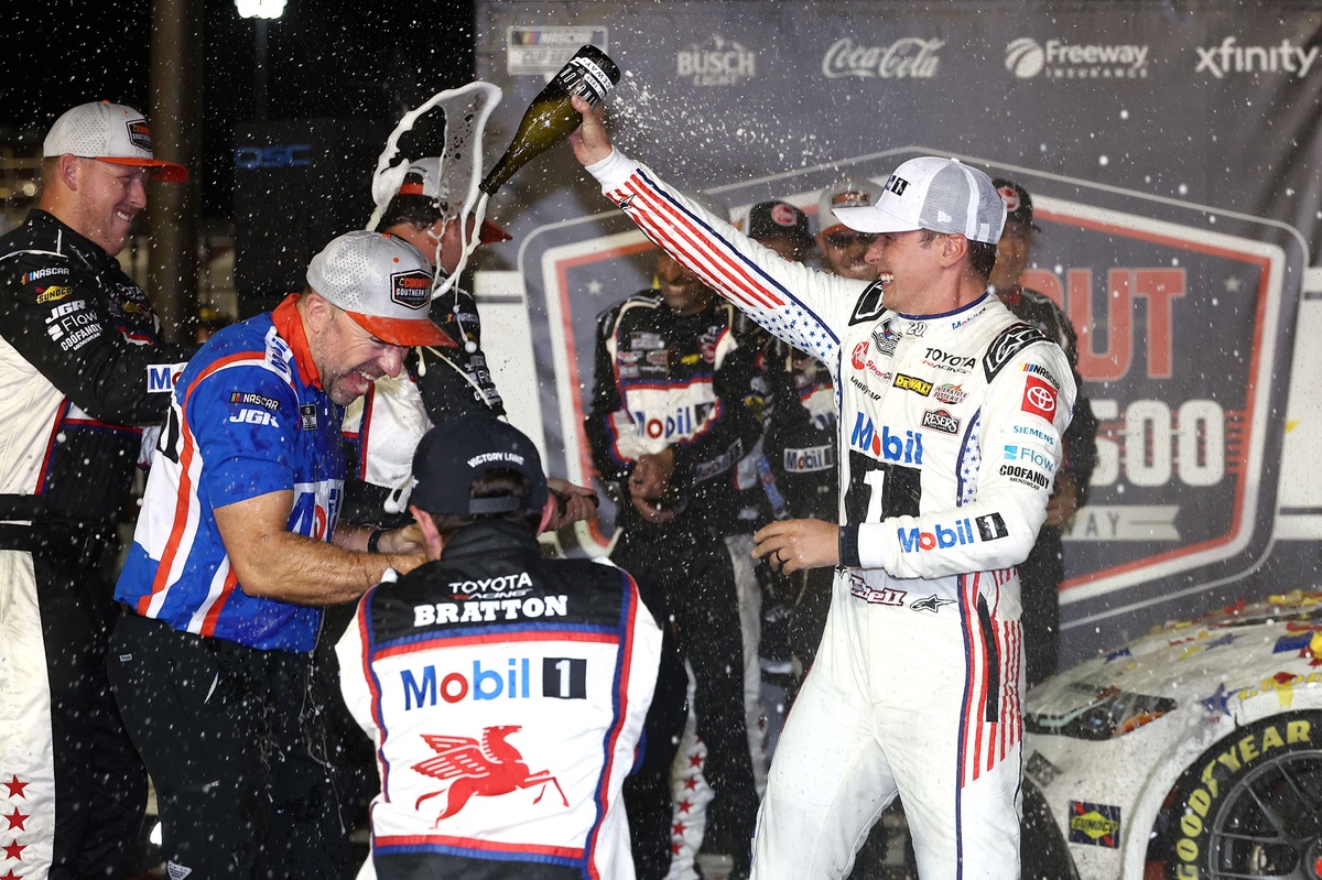 Christopher Bell was in rare comedic form after winning the Southern 500