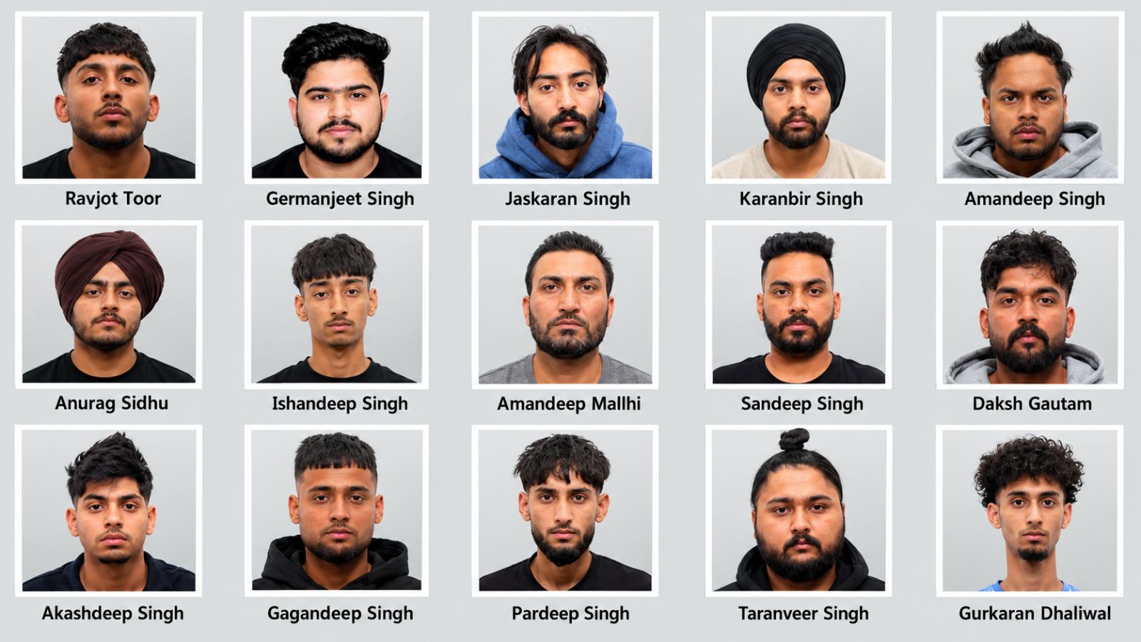 Canada Police release photos of Indians charged in extortion cases