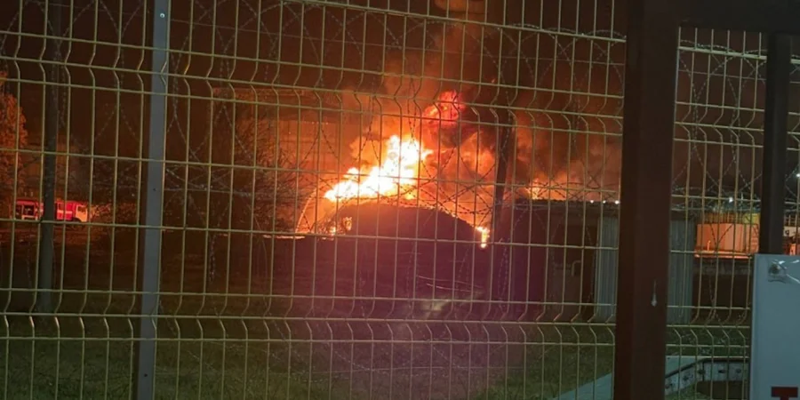 Sochi oil depot erupts in flames again days after drone strike
