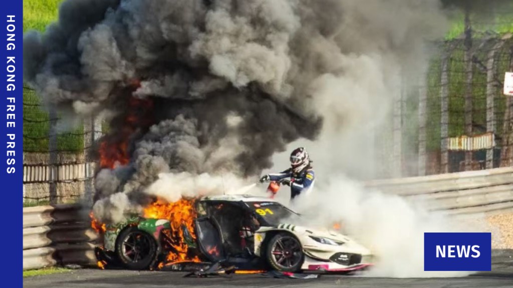 Driver thanks ‘superhero’ rival for saving him from flaming race car at Shanghai Int’l Circuit