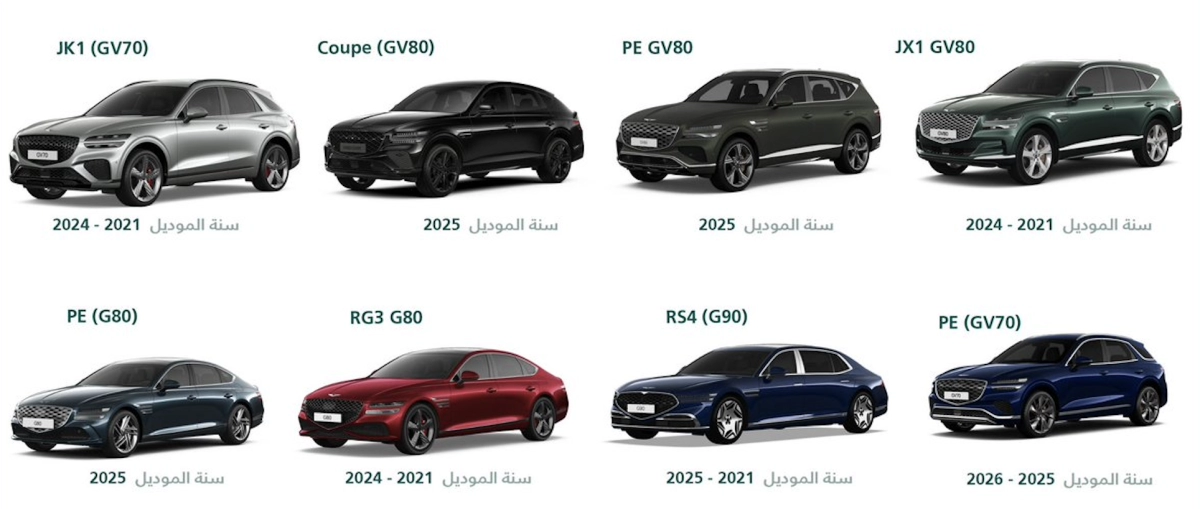 Saudi Arabia recalls 4,464 Genesis vehicles over fuel leak, fire risk