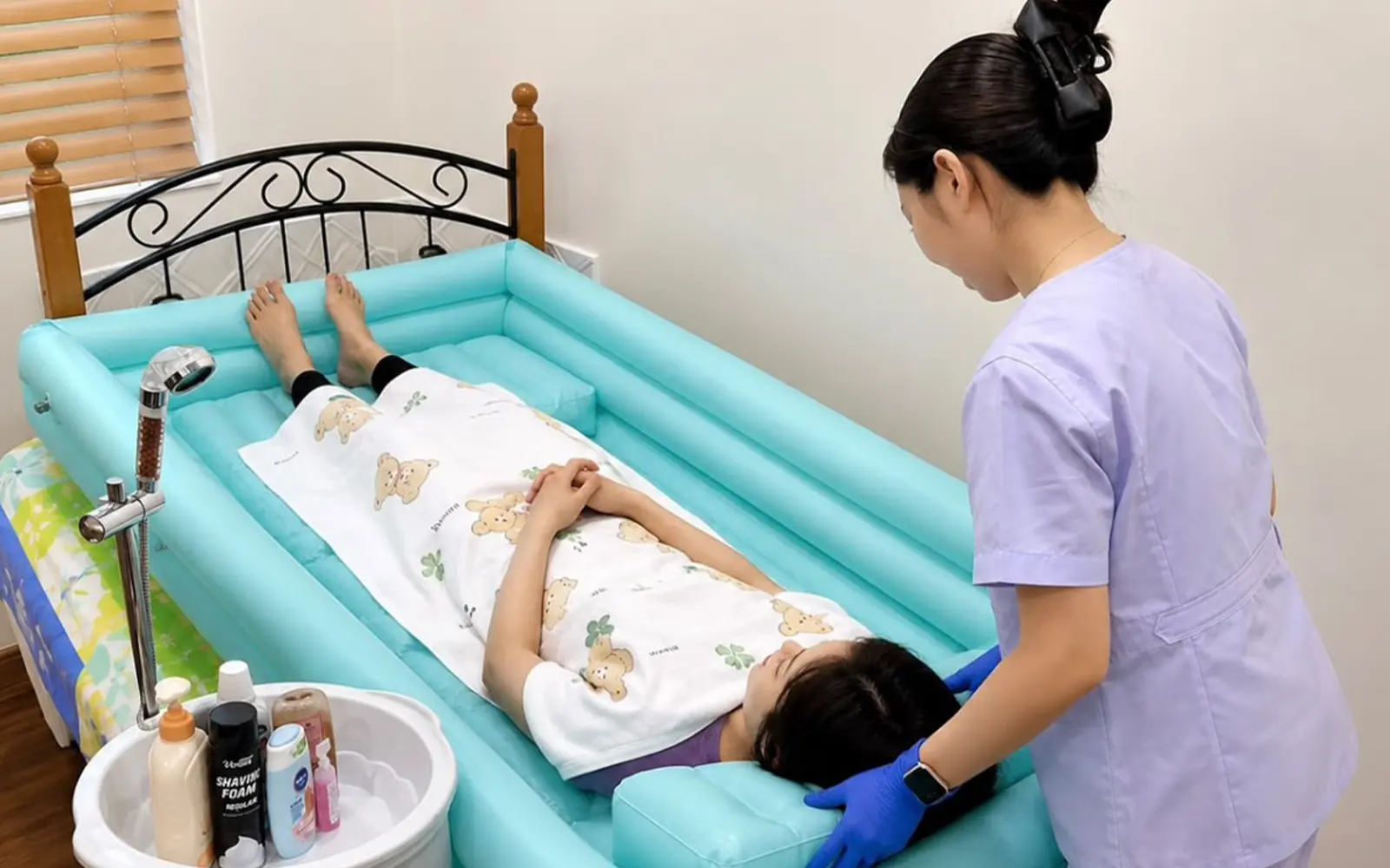 Bringing the comfort and dignity of a bath to the bedside