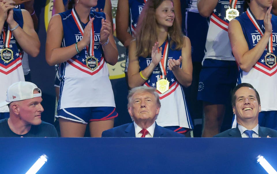 Trump Accompanied By Pat McAfee For ‘Patriot Games’ Finale In Ohio