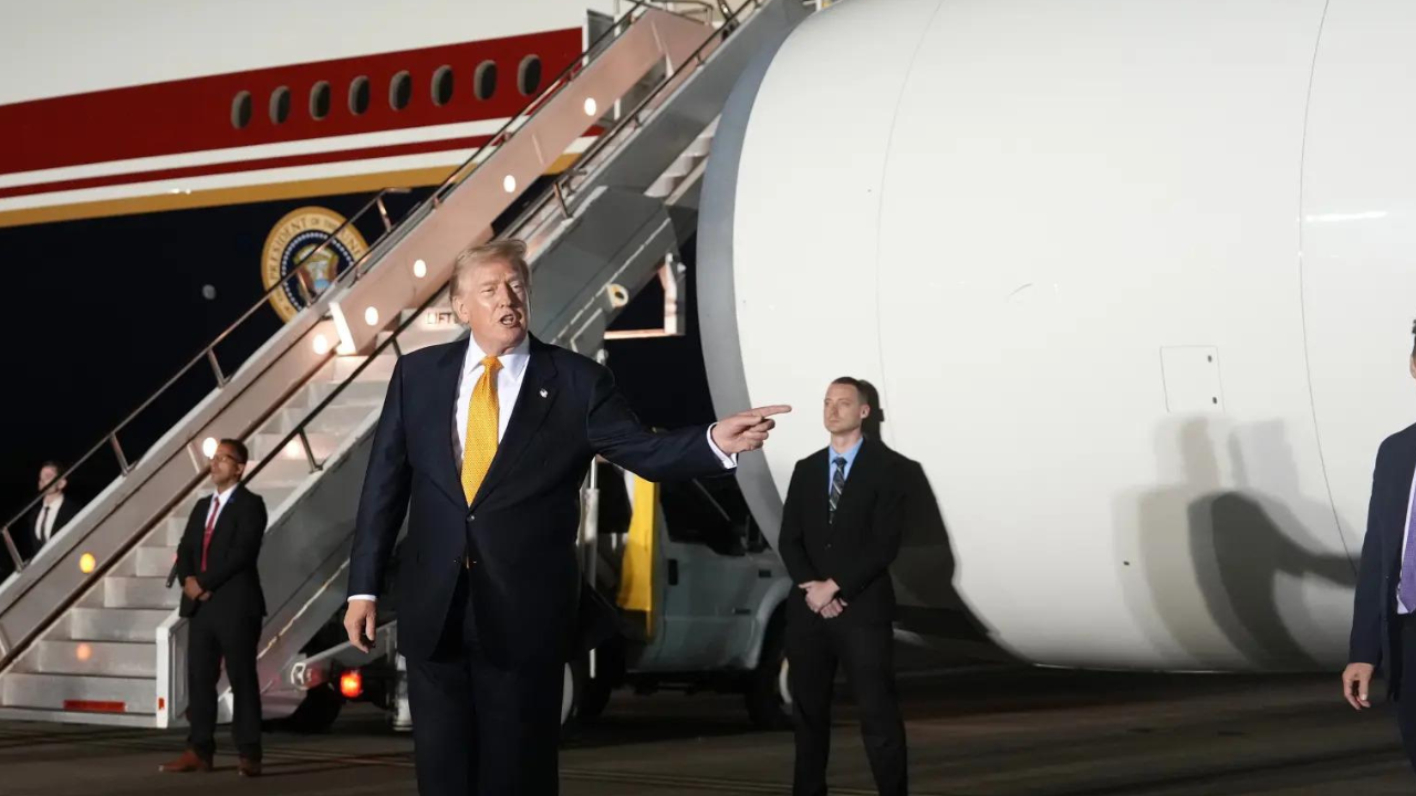 'I do what Secret Service says': Trump confirms switching planes over Iran threat