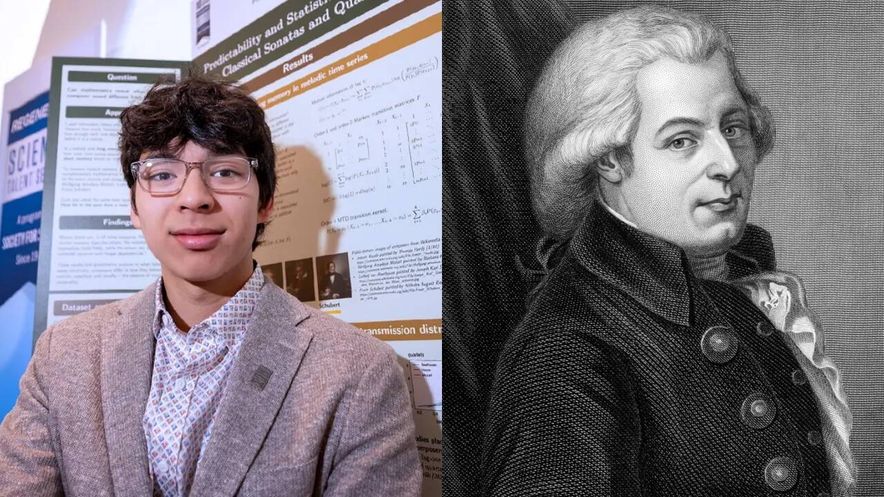 Philadelphia student analysed 600+ works and found Mozart less predictable