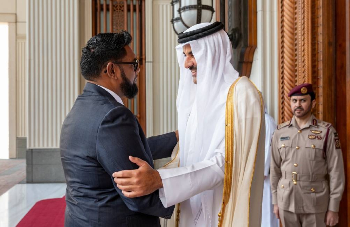 HH the Amir says talks with Guyana President aim to enhance bilateral ties