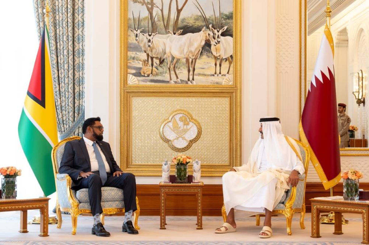 HH the Amir, President of Cooperative Republic of Guyana hold official talks session