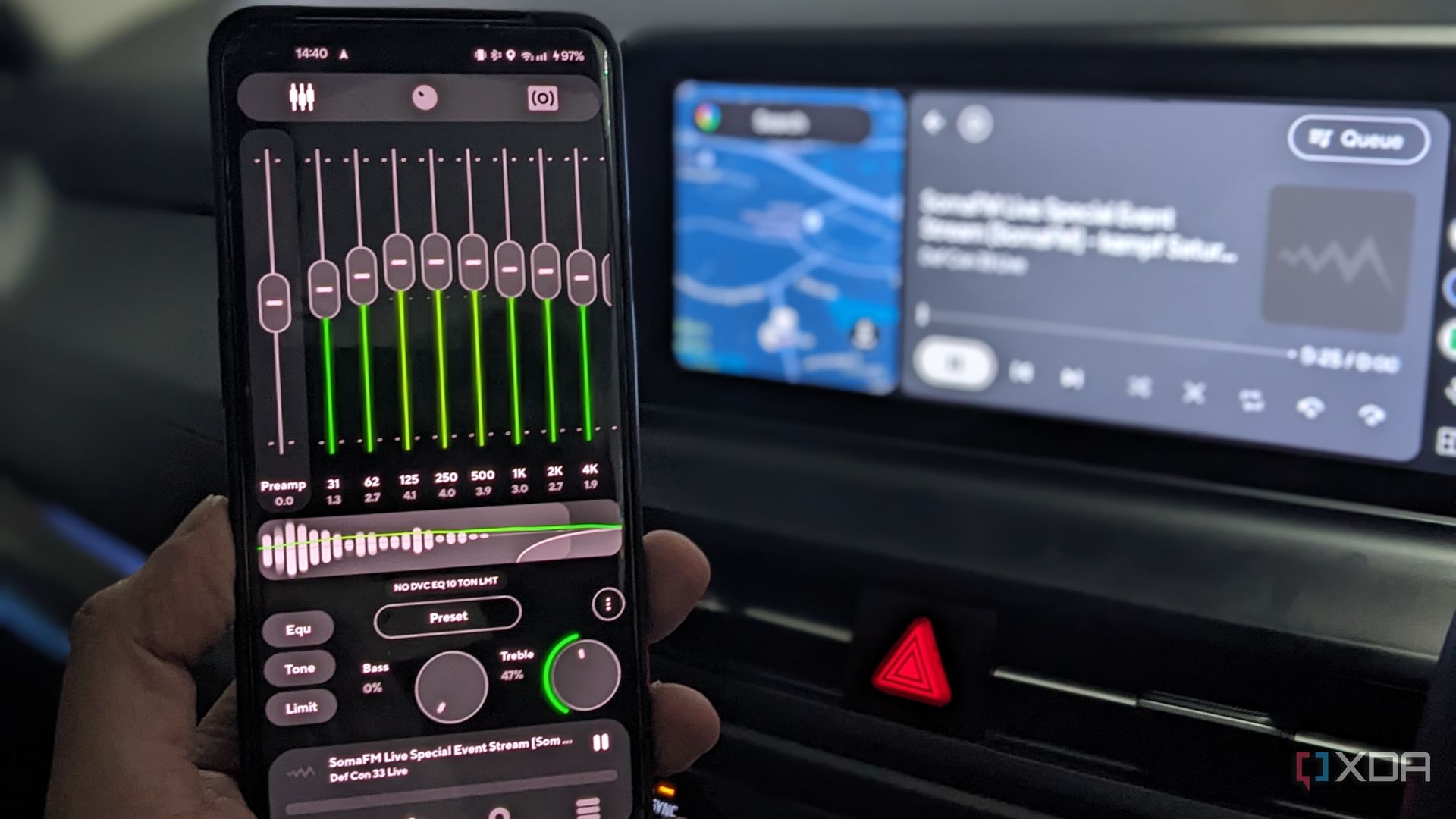 I ditched my car's basic equalizer for this app and Android Auto, and my music sounds completely different