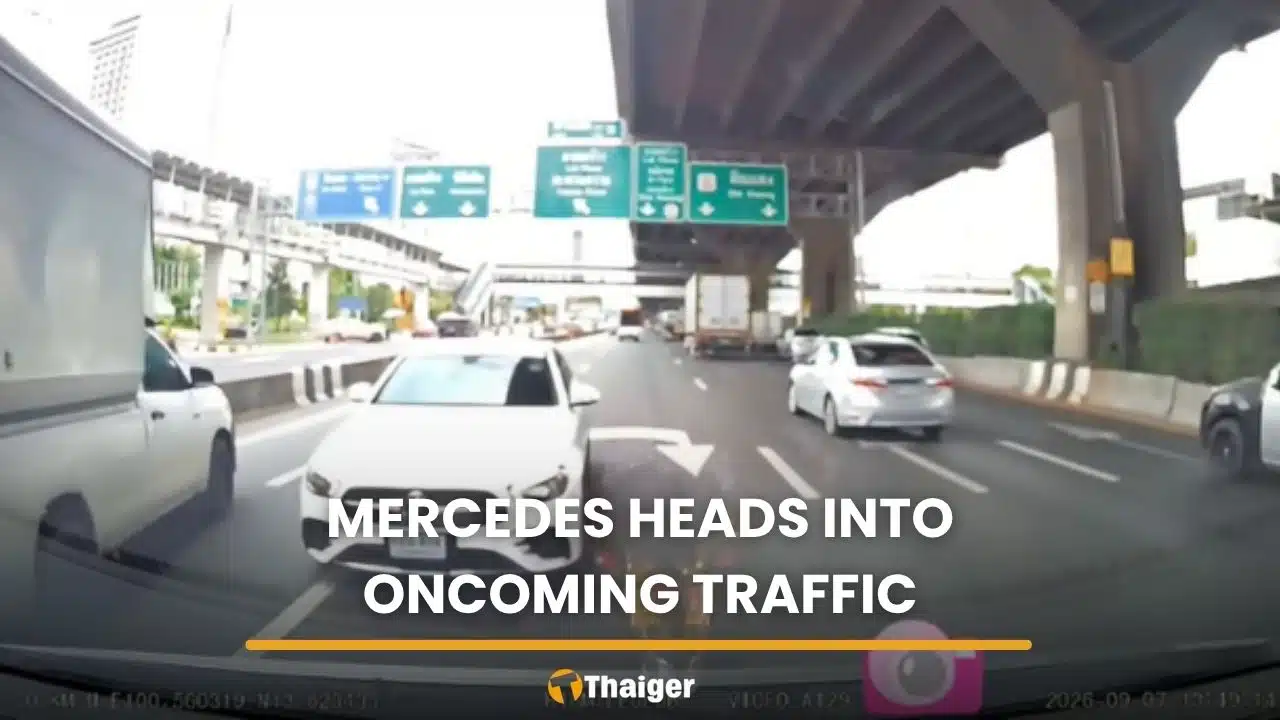 Motorist faces three charges after driving against Bangkok traffic