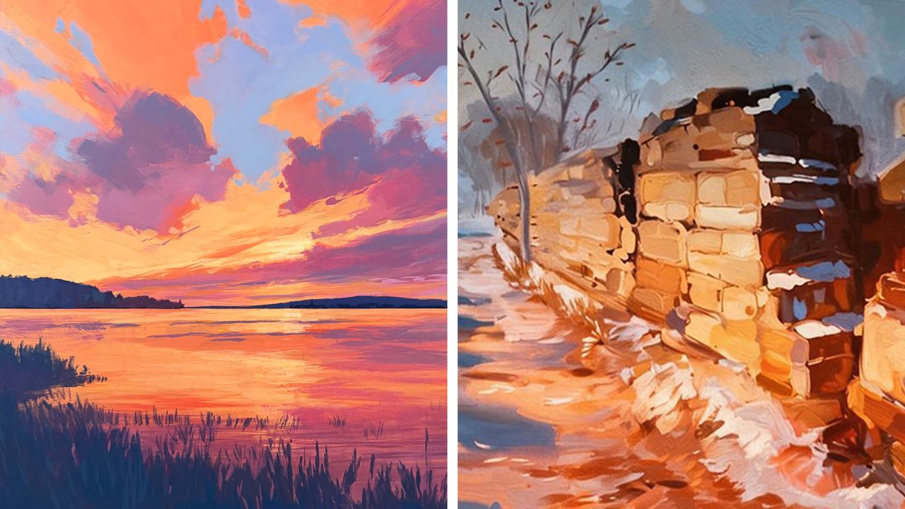 Steal this art trick: paint with fewer colours and bigger brush strokes