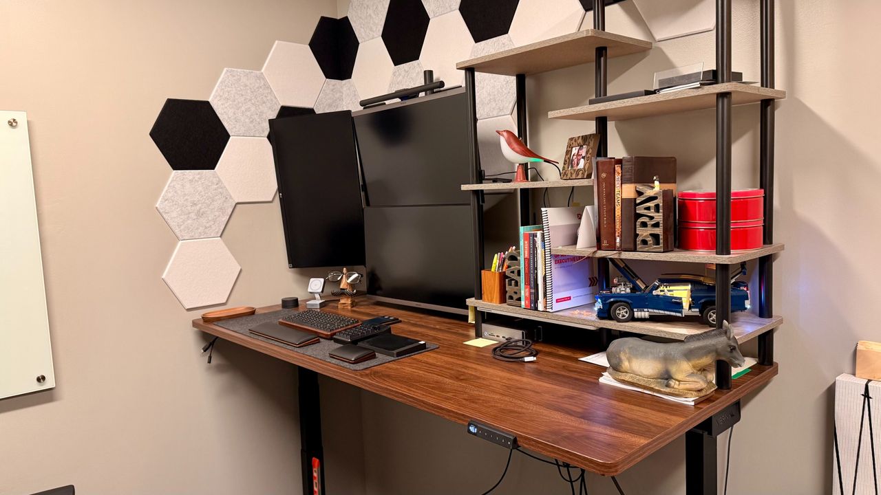 Vernal Core3 review: A rock-solid standing desk for triple-monitor setups