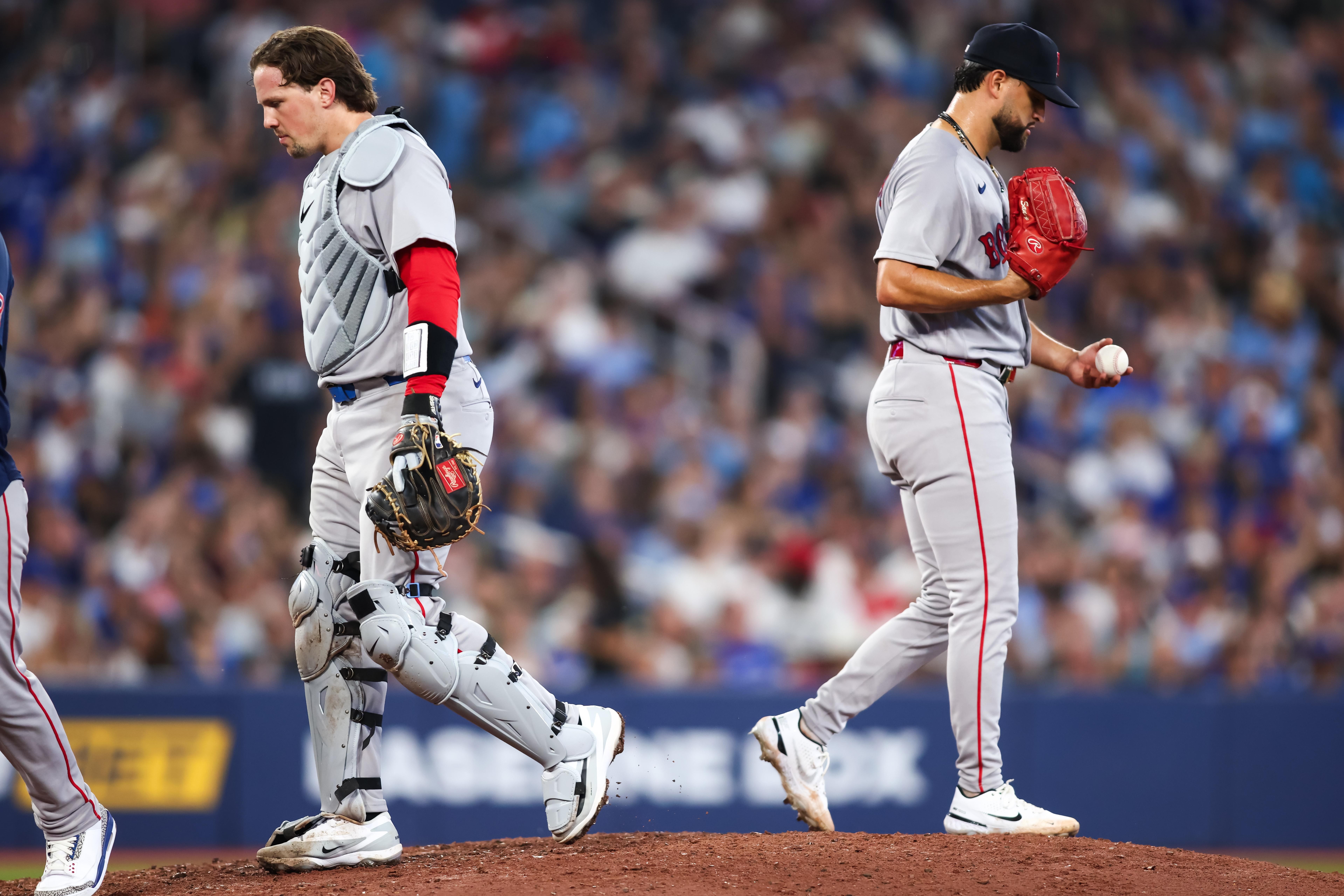 Second guesses abound in Red Sox fourth straight loss Tuesday in Toronto