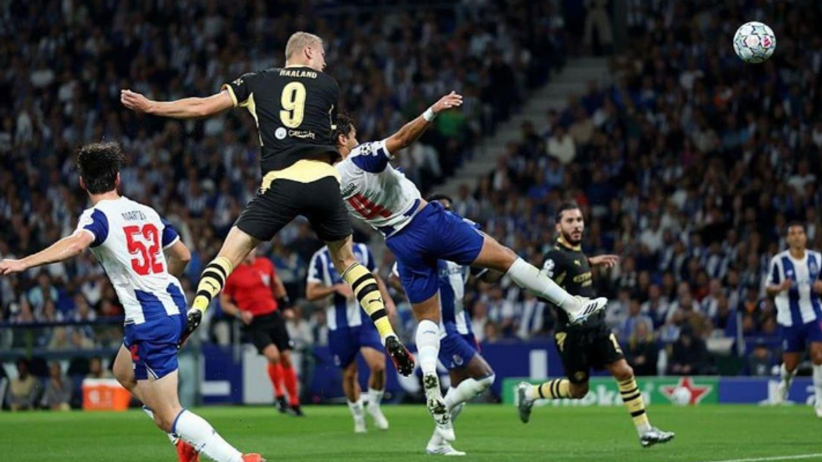 Haaland double gives Manchester City victory over Porto in Champions League opener