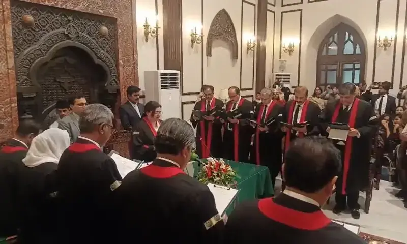 All but three new judges sworn in after Zardari’s nod