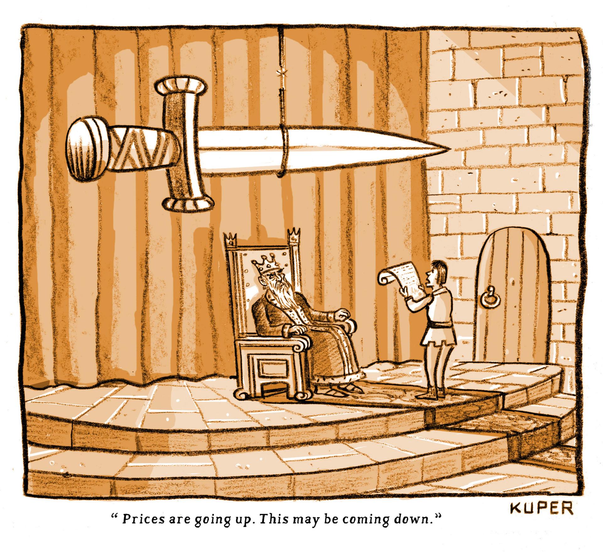 Sword of Damocles over King on prices