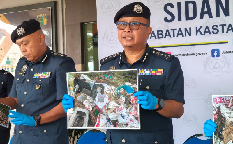 Customs foils bid to hide RM650,000 worth of cannabis in rubbish heap