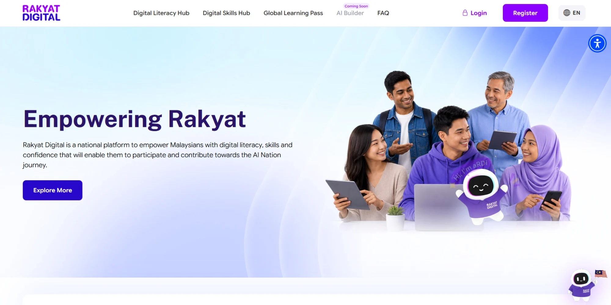 New Rakyat Digital Portal Launched With Literacy And Skill Hubs, Free AI Subscription Opportunities