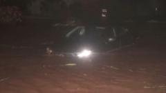 Watch: Downed trees and flooding as Hurricane Lowell batters western Hawaii