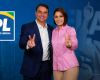 Michelle and Flávio Bolsonaro appear together for the first time since their June rift