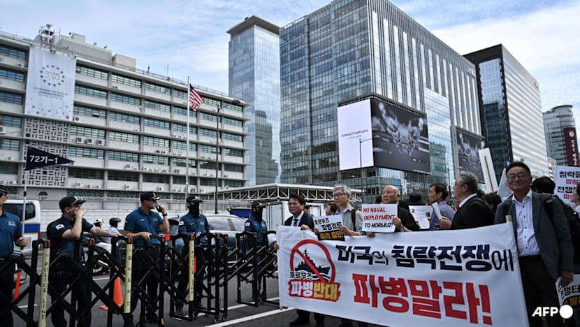 Protesters urge South Korea to stay out of Iran war