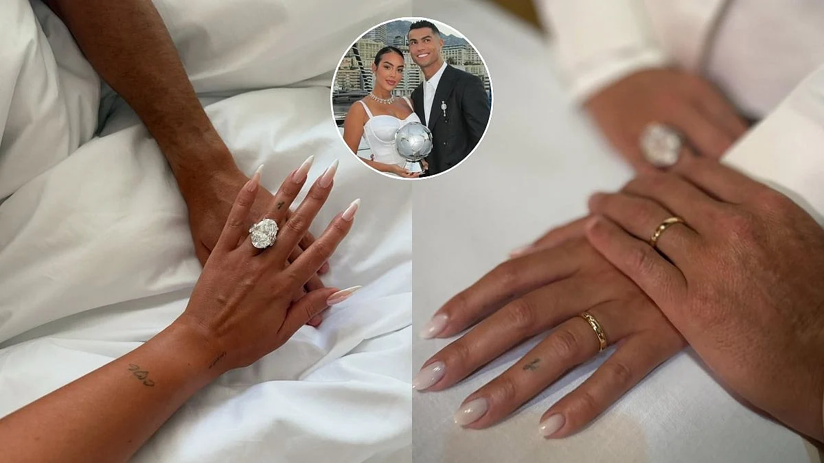Cristiano Ronaldo & Georgina Rodriguez Wedding: Can You Spot Bride's Rare 30-Carat Engagement Ring In The Pic?