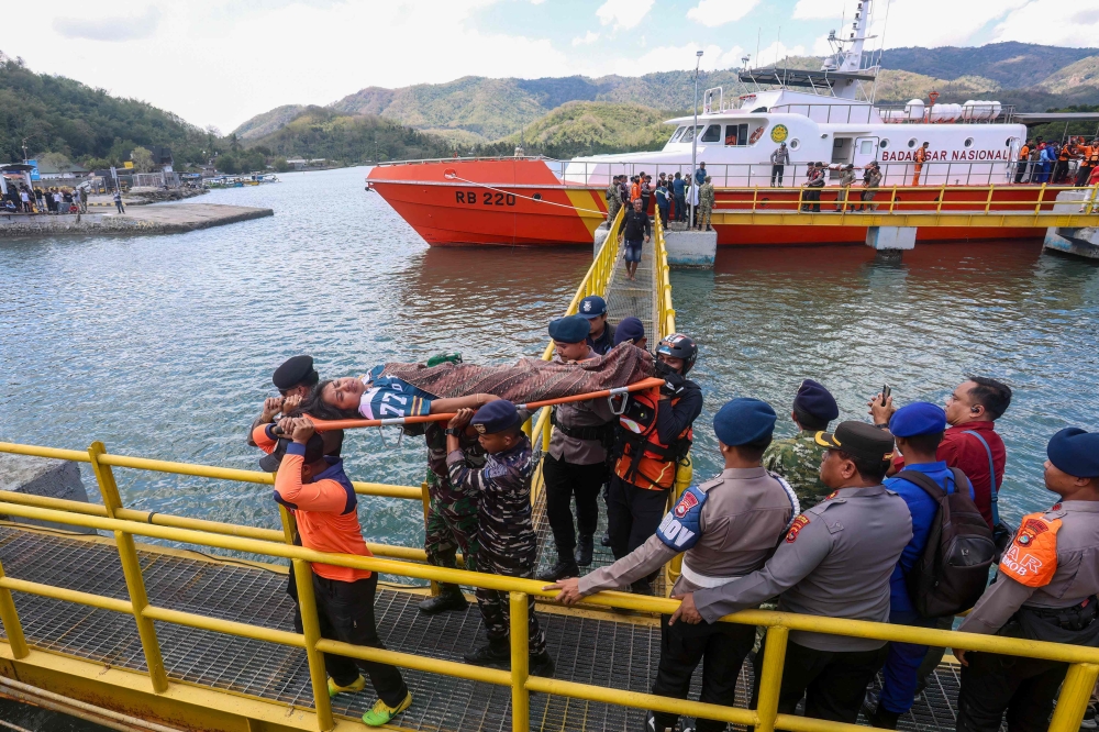 Navy vessel, other ships rescue more than 100 from ferry fire off Bali