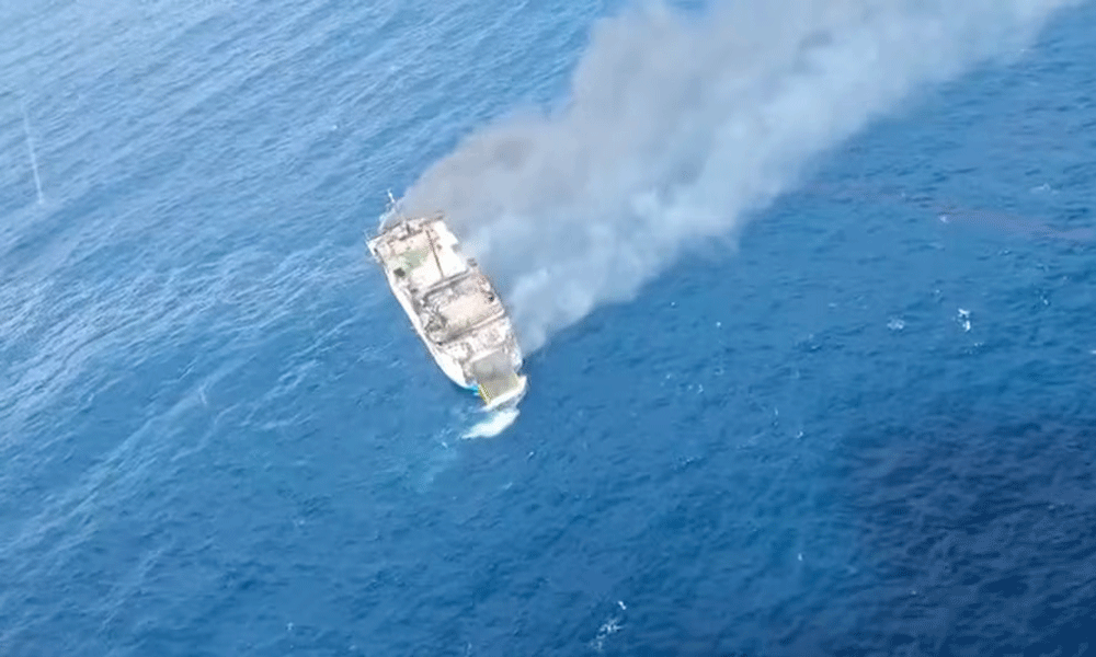 Indonesian ferry from Bali catches fire in waters off Lombok, evacuations underway