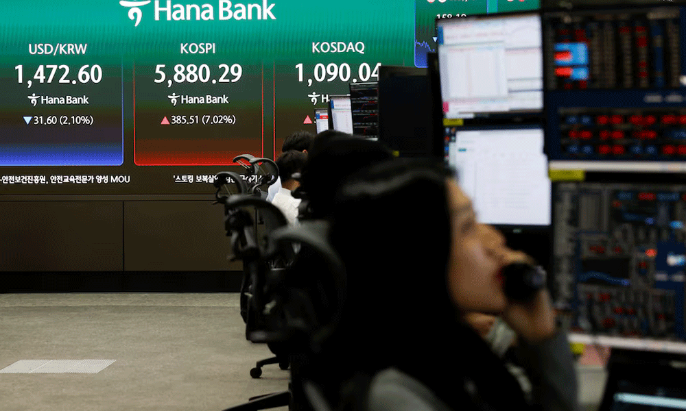 South Korean shares rise as chipmakers jump