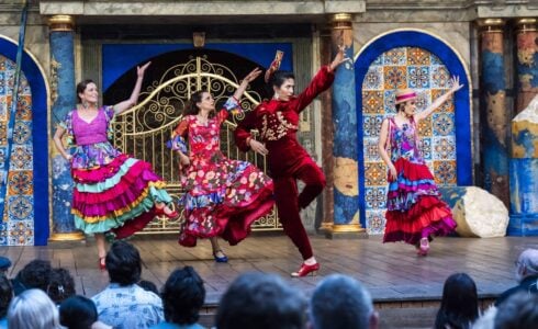 Classic Shakespeare comedy showing at London’s Globe theatre gets a Spanish twist