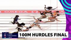 'Oh my word!' - Netherlands' Visser wins 100m hurdles by 0.001 secs