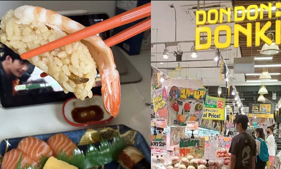 Japanese chain Don Don Donki apologizes after customer finds cockroach in sushi at Singapore outlet