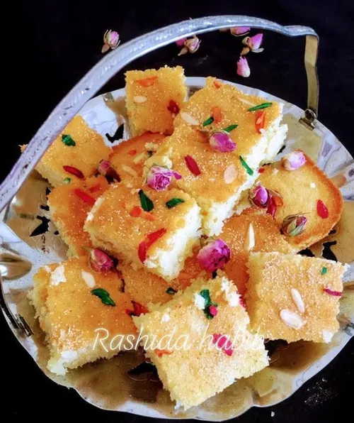 Discover the delightful sweetness of Semolina Cake