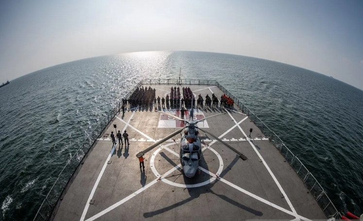 Indonesia vessel is holding passing drills with China, navy spokesperson says