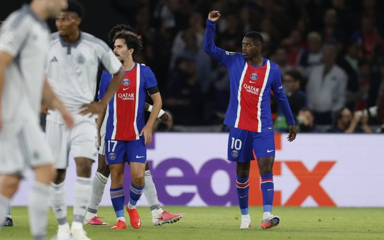 Luis Enrique hails ‘marvellous’ Dembele as PSG win big in Champions League