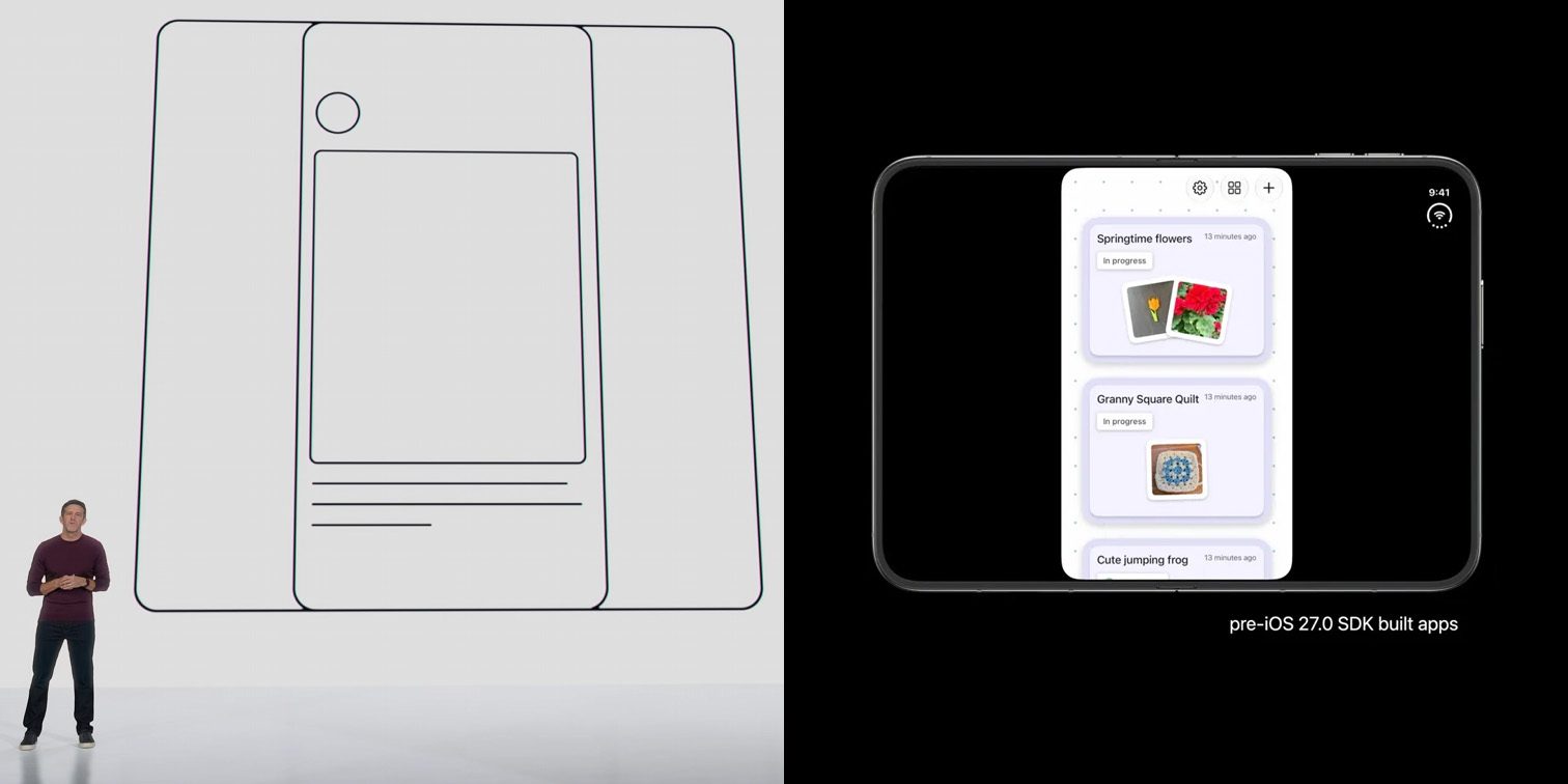 Apple made fun of Android apps on foldables, but iPhone Duo has the same problem [Gallery]