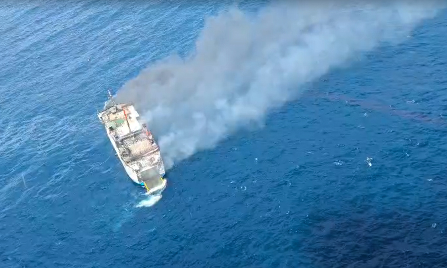 Indonesian ferry from Bali catches fire, leaving one dead, 172 rescued