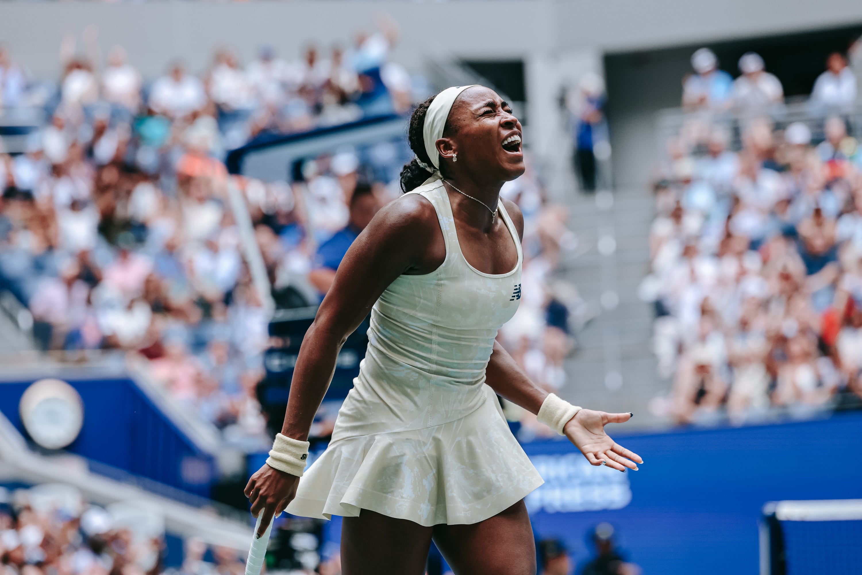 US Open: Gauff fights back to see off Andreeva and set up blockbuster Rybakina clash