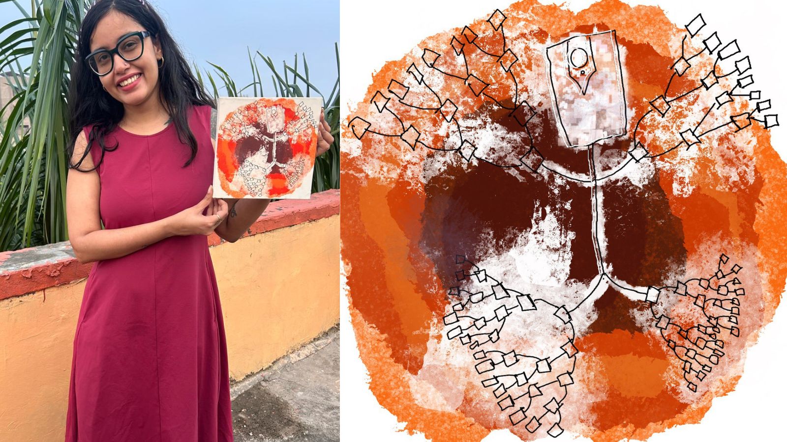 How a Delhi woman turned cyber abuse trauma into award-winning artwork