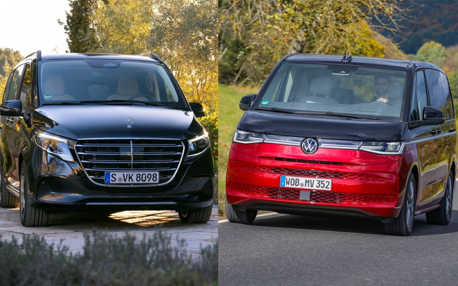 Power struggle: Hybrid VW Caravelle edges Mercedes-Benz V300d