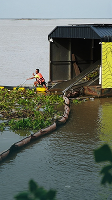 A plastic eater in Bangkok’s canals