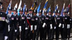Police and army attend funeral for officer killed in wrong-way A66 crash