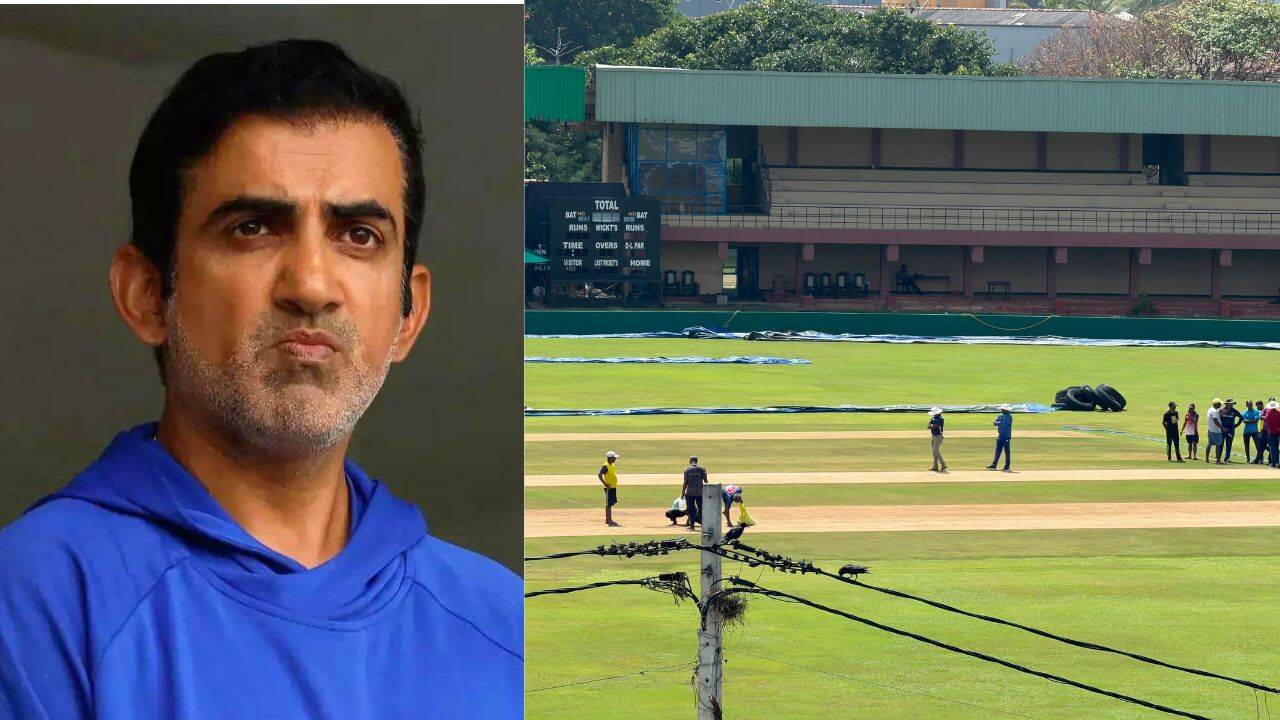 Hours after Gautam Gambhir's visit to Galle, lawn mower hits the pitch