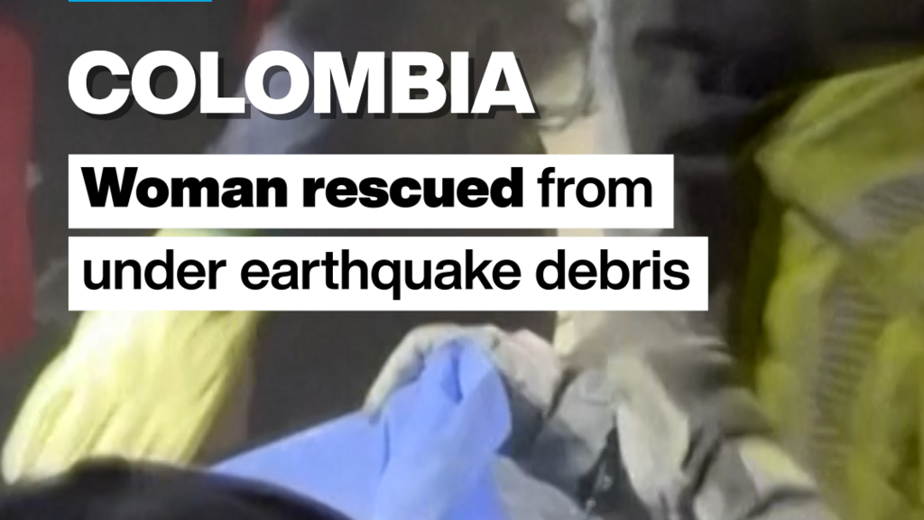 Colombia: Woman rescued from under earthquake debris after 36 hours