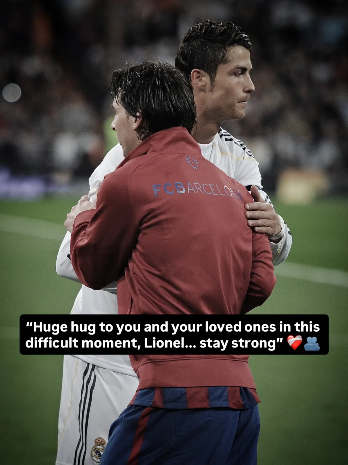 Cristiano Ronaldo sends heartfelt message to Lionel Messi after death of his father