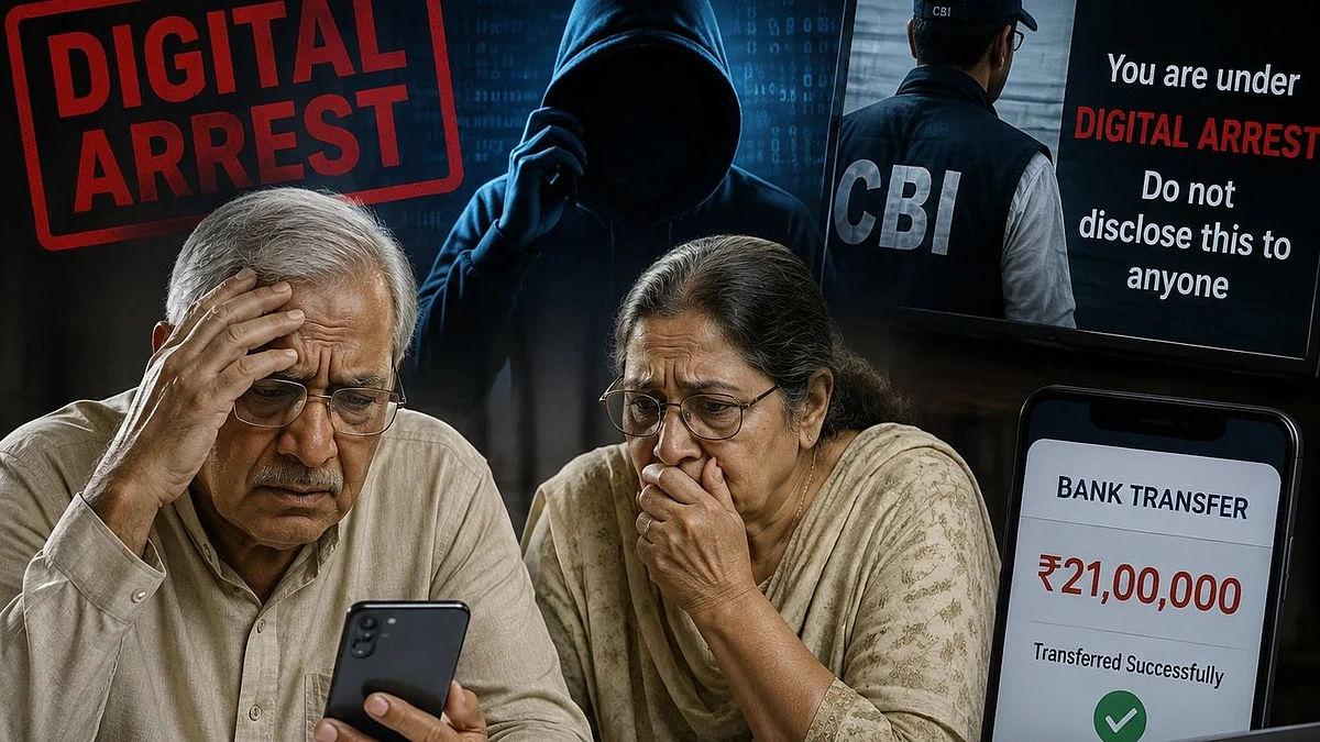 Jabalpur Senior Citizen Couple Loses ₹22 Lakh After 13-Day ‘Digital Arrest’ Scam