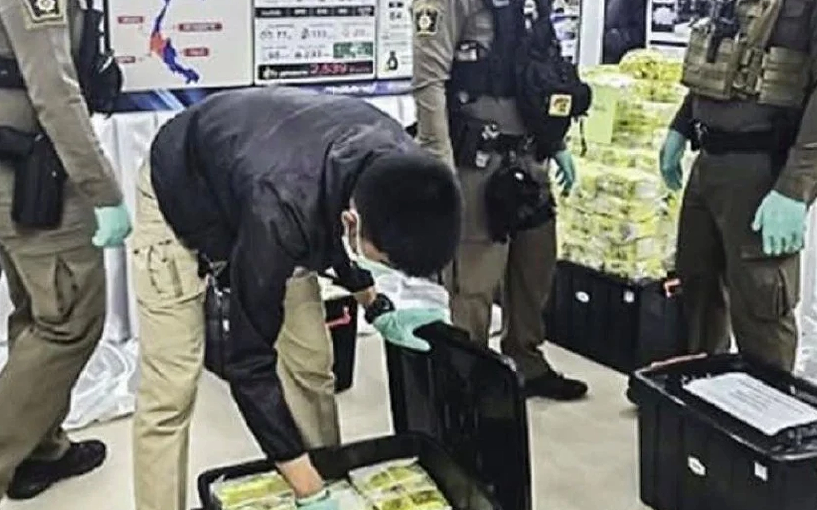 Malaysian driver held in Thailand with 166kg of meth